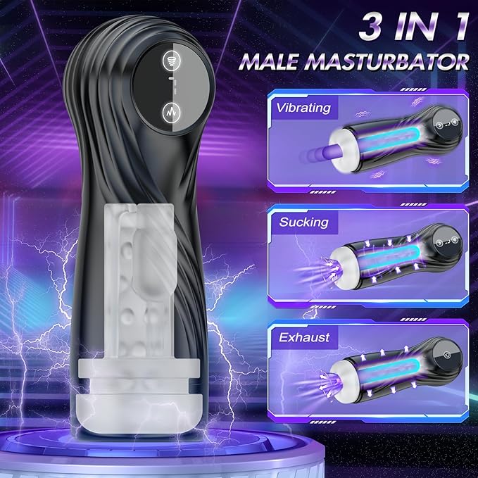 Automatic Male Masturbator: 7 Suction & Vibration Modes with Realistic Blowjob Stroker - Image 2