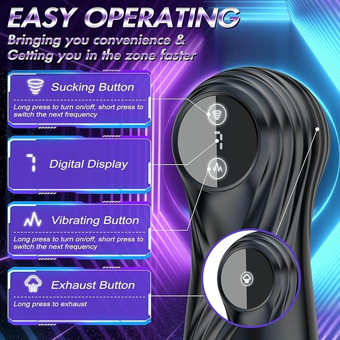 Automatic Male Masturbator: 7 Suction & Vibration Modes with Realistic Blowjob Stroker - Image 4