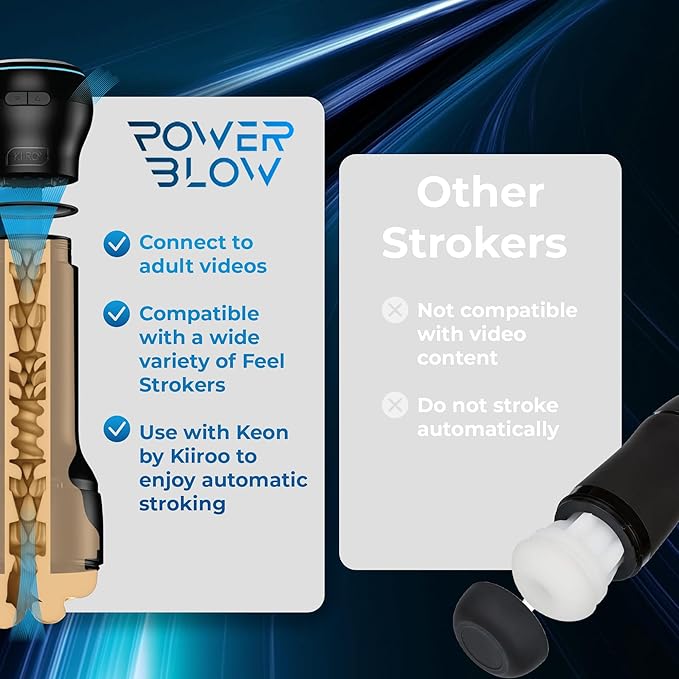PowerBlow Automatic Blowjob Machine with Kayley Gunner Pocket Pussy: Interactive Pleasure, FeelMe AI, Adjustable Intensity - Image 4