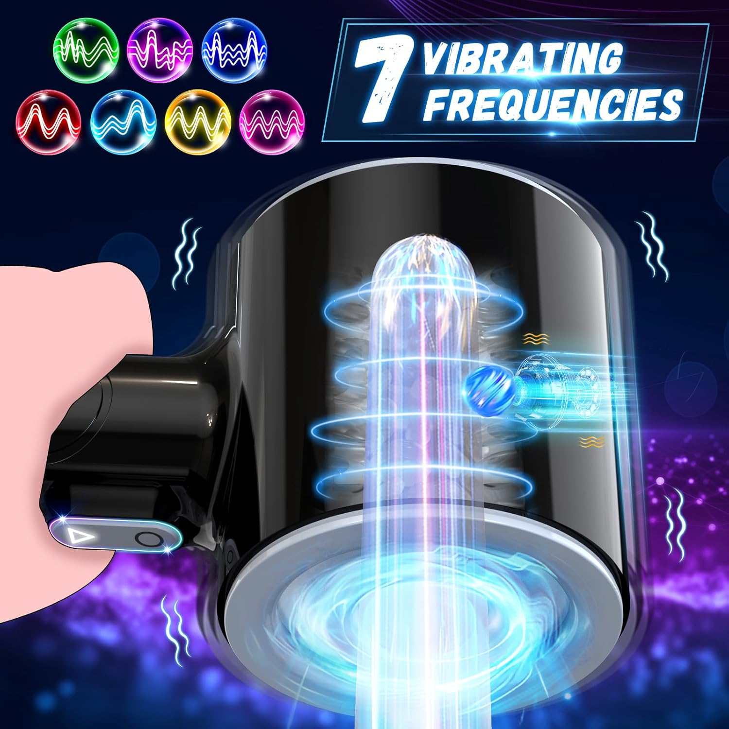 7-Mode Automatic Thrusting Male Stroker with Dual-Ended Design - Image 3