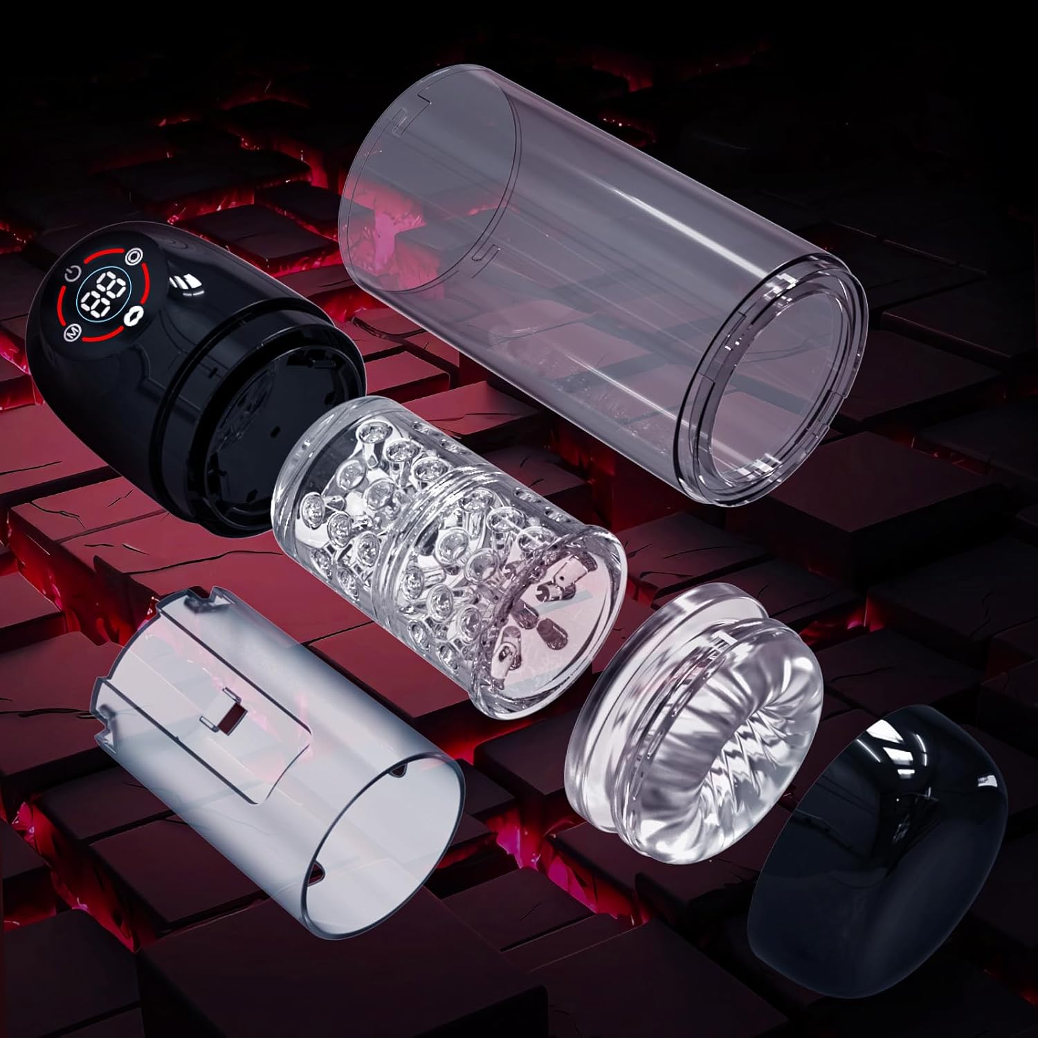 Powerful Male Masturbator Pump with 7 Modes, LCD Display, Waterproof Design - Image 9