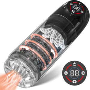 Powerful Male Masturbator Pump with 7 Modes, LCD Display, Waterproof Design