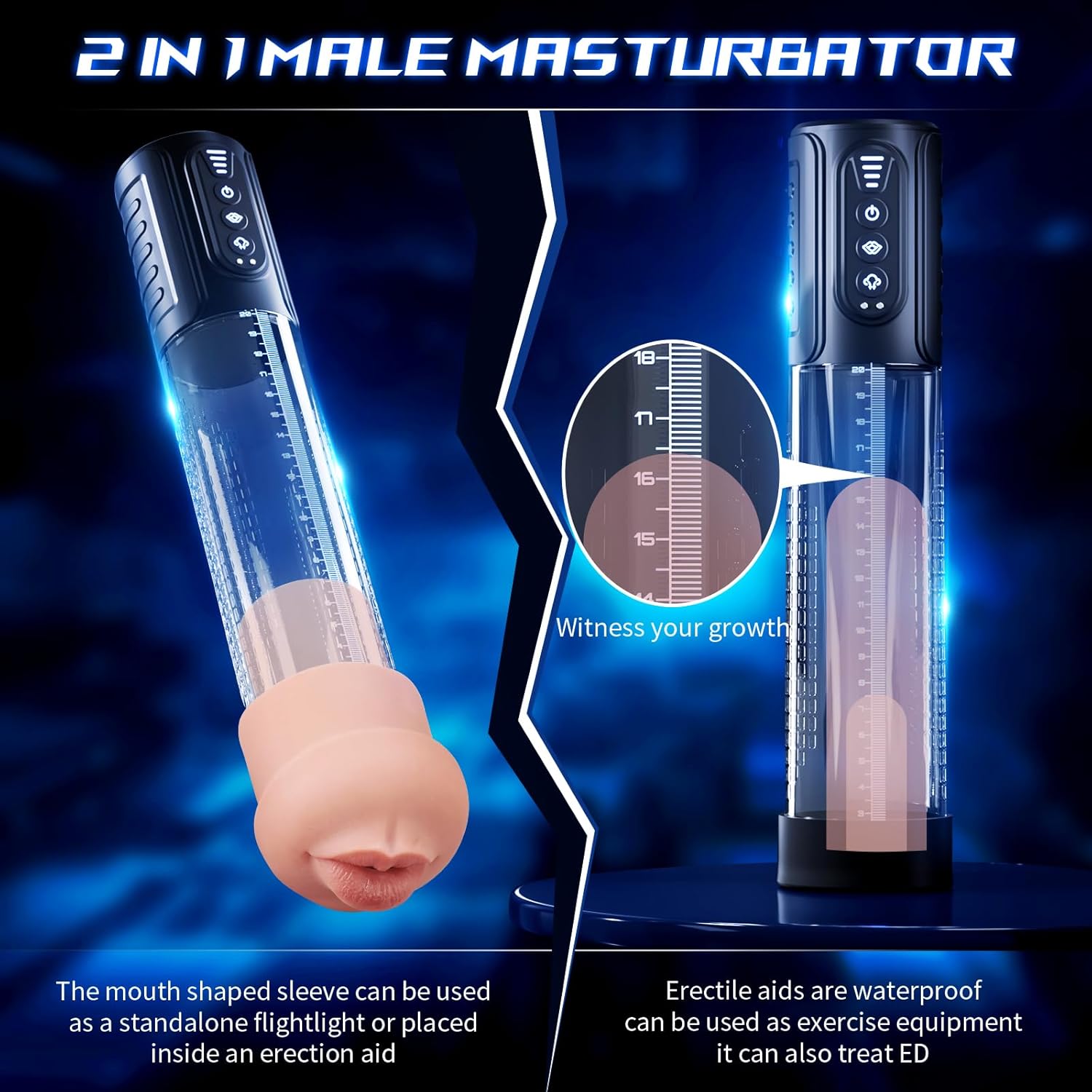 Waterproof Male Masturbator with Suction, Vibration, and Realistic Feel - Image 4