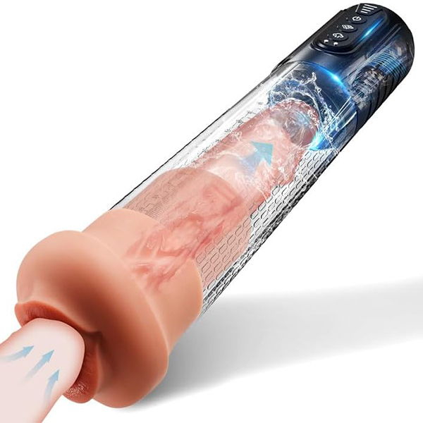 Waterproof Male Masturbator with Suction, Vibration, and Realistic Feel