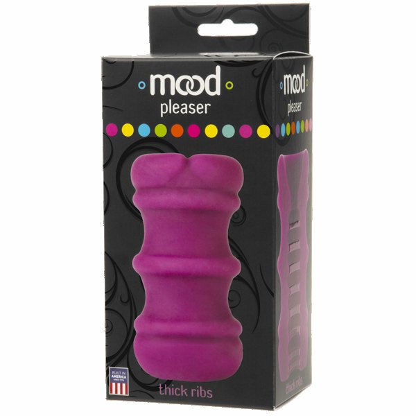 Experience Ultimate Pleasure with MOOD ULTRASKYN UR THICK RIBBED STROKER PURPLE - Enhance Your Intimacy Today!