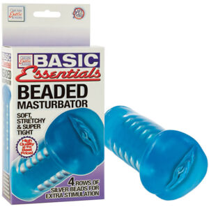 Experience Unmatched Pleasure with CALIFORNIA EXOTIC BASIC ESSENTIALS BEADED MASTURBATOR
