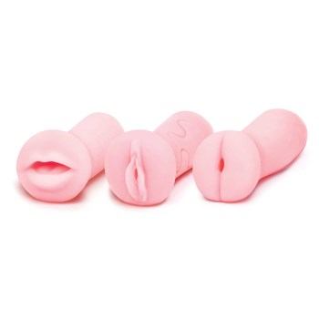 Experience Ultimate Pleasure with POCKET PINK MASTURBATOR TRIO - Compact, Discreet & Powerful