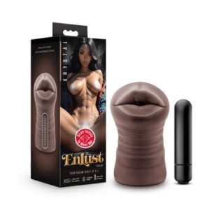 Discover Pleasure with ENLUST VIBRATING STROKER KRYSTAL - Ultimate Sensation for Men