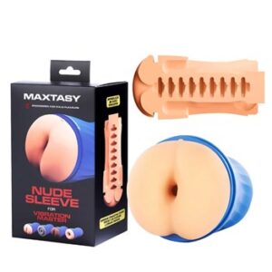 Experience Ultimate Pleasure with MAXTASY VIBRATION MASTER REALISTIC NUDE BUTT SLEEVE - Enhance Your Intimacy!