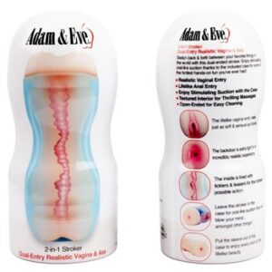Experience Ultimate Pleasure with ADAM & EVE IN STROKER REALISTIC VAGINA ASS - Lifelike Adult Toy for Men
