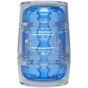 Experience Unmatched Pleasure with MAIN SQUEEZE POPOFF OPTIX CRYSTAL BLUE STROKER - Ultimate Male Toy for Ultimate Satisfaction