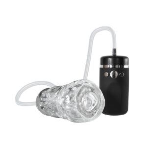 Experience Ultimate Pleasure with ADAM & EVE's Vibrating Sucking Stroker Clear - Premium Adult Toy for Men