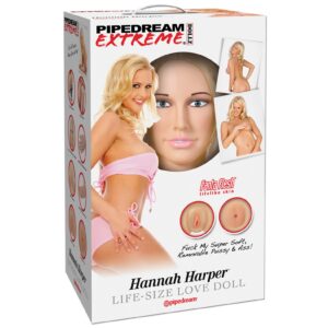 Experience Realistic Pleasure with PIPEDREAM EXTREME DOLLZ HANNAH HARPER LIFE SIZE LOVE DOLL