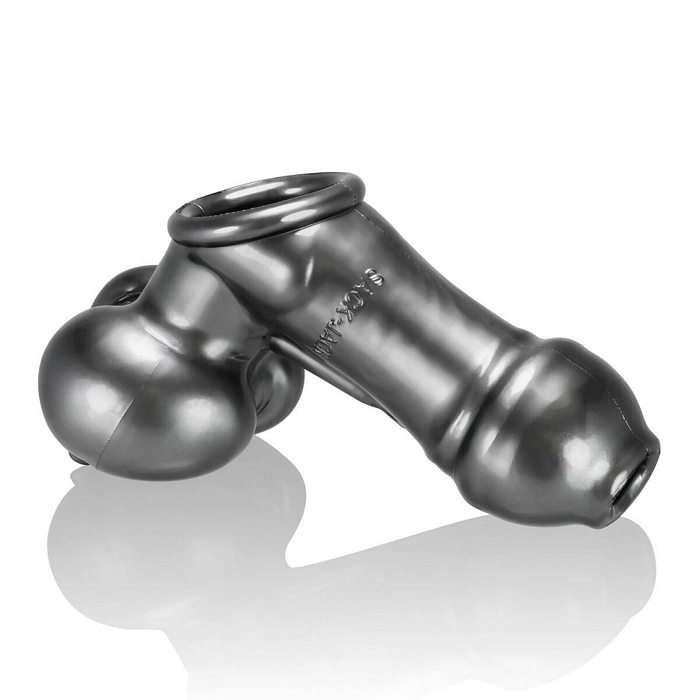Experience Ultimate Pleasure with OXBALLS SACKJACK WEARABLE JACK OFF SHEATH STEEL - Ultimate Satisfaction Awaits!