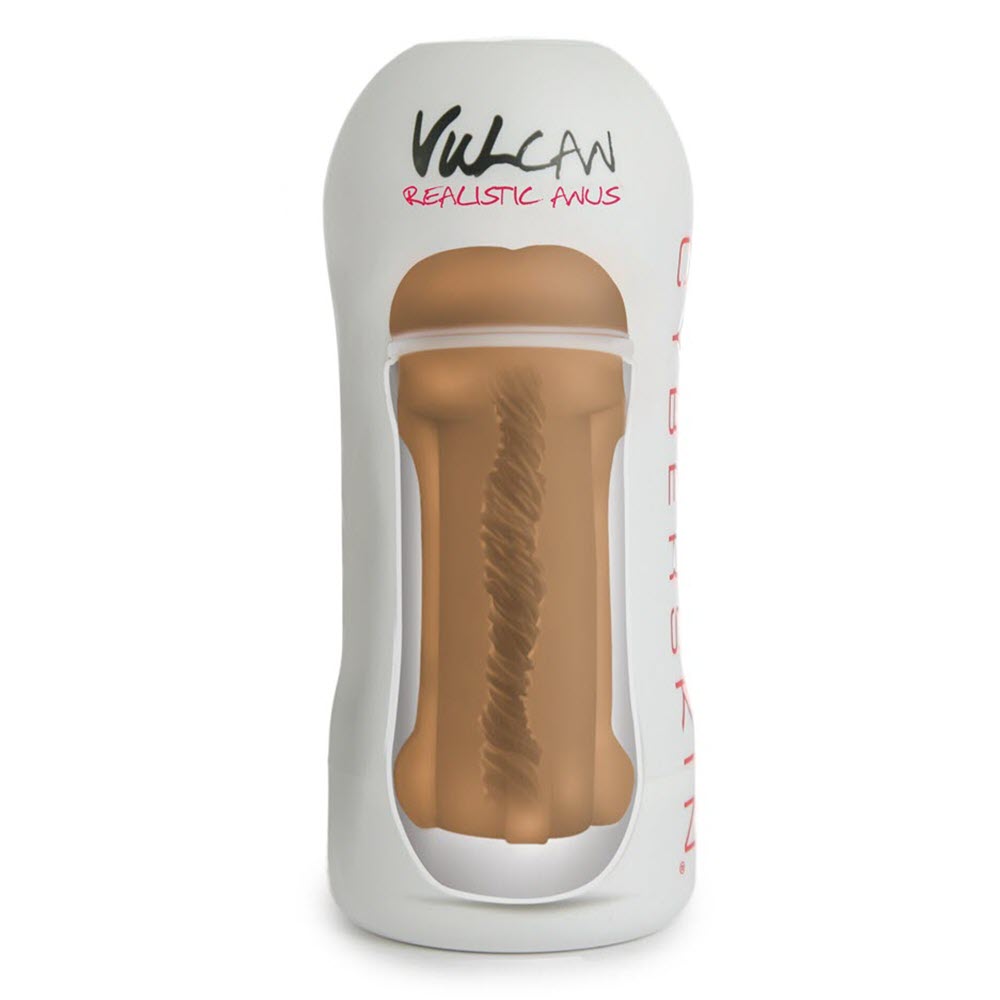Experience Ultimate Pleasure with CYBERSKIN VULCAN REALISTIC ANUS MOCHA - Lifelike & High-quality Adult Toy