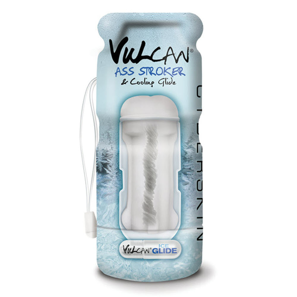 Experience Ultimate Pleasure with CYBERSKIN VULCAN ASS STROKER W/COOLING GLIDE FROST - Top Rated Adult Toy