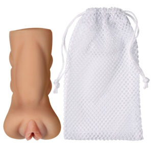PREMIUM TAN POCKET PUSSY STROKER - Discreet, Compact Male Pleasure Toy
